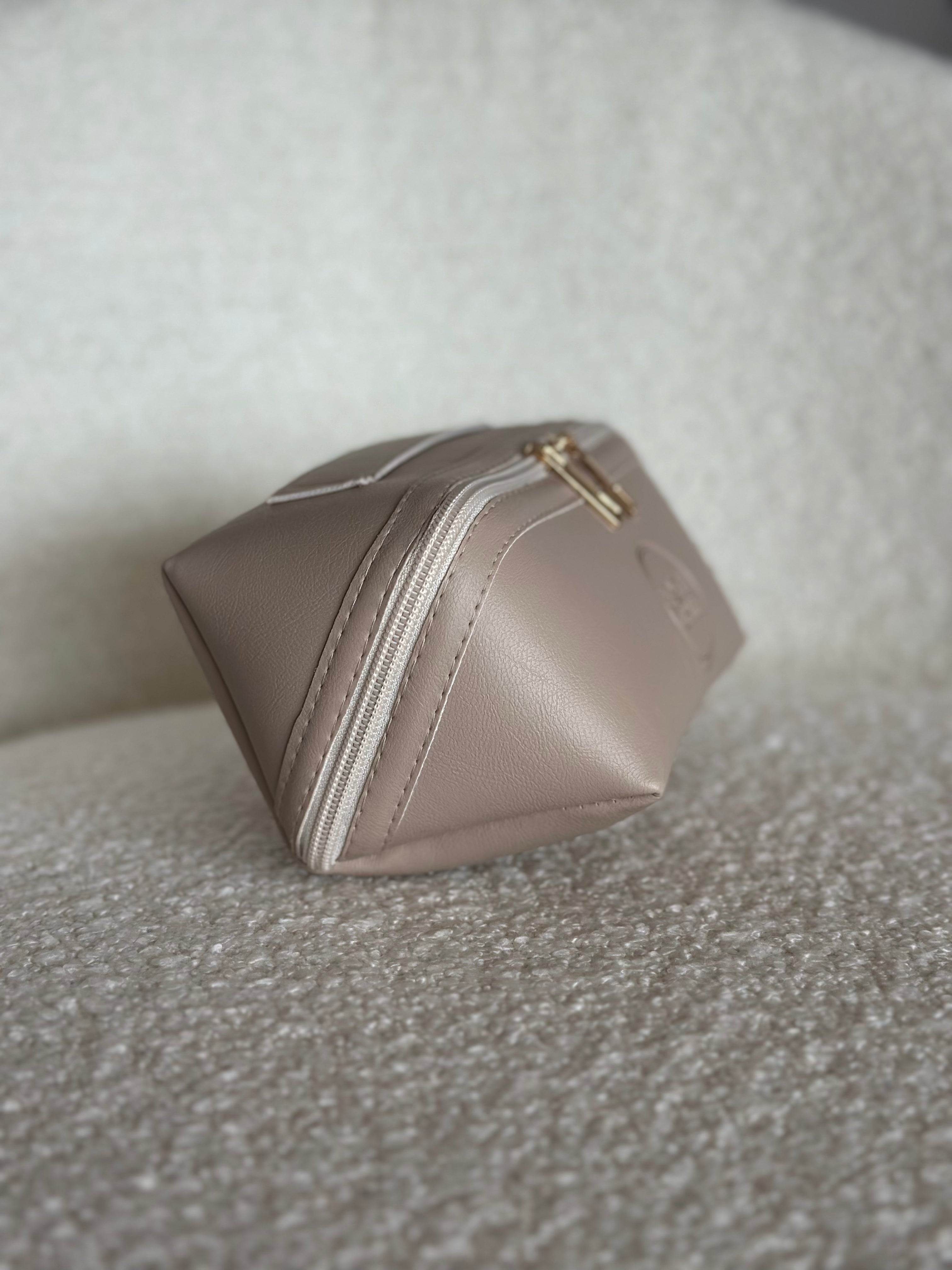 Leather Multi Glasses and Travel Bag | Beige