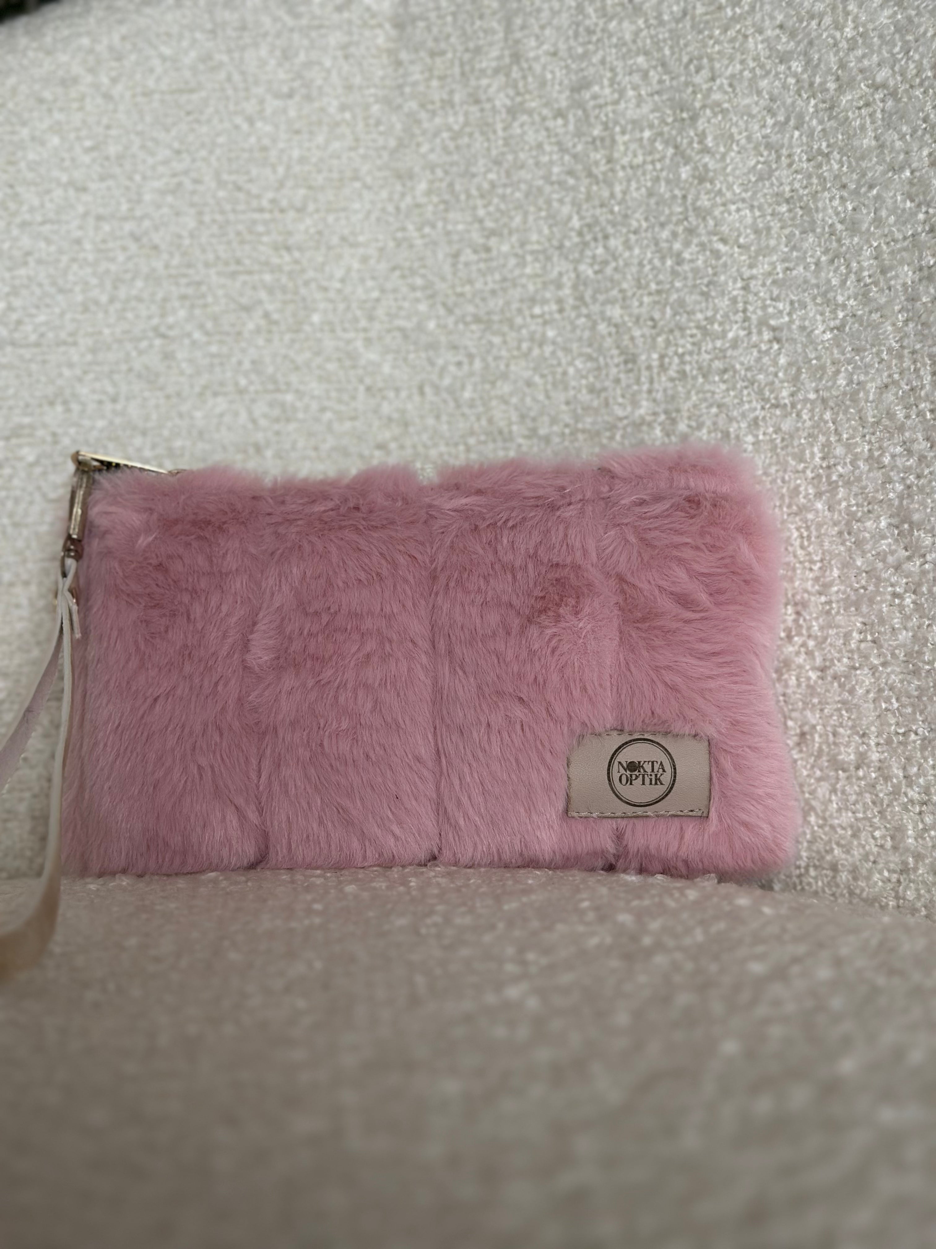 Soft Touch Plush Glasses and Travel Case | Pink