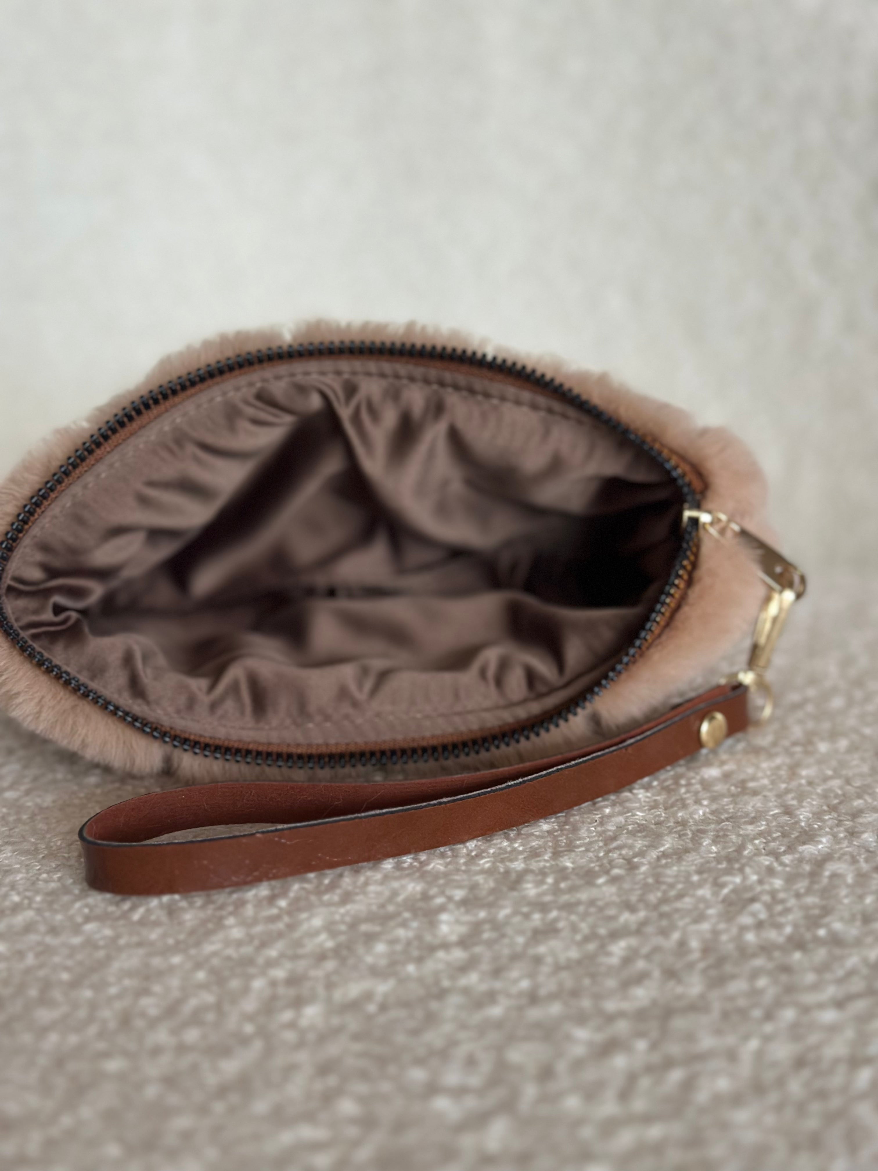 Soft Touch Plush Glasses and Travel Case | Brown