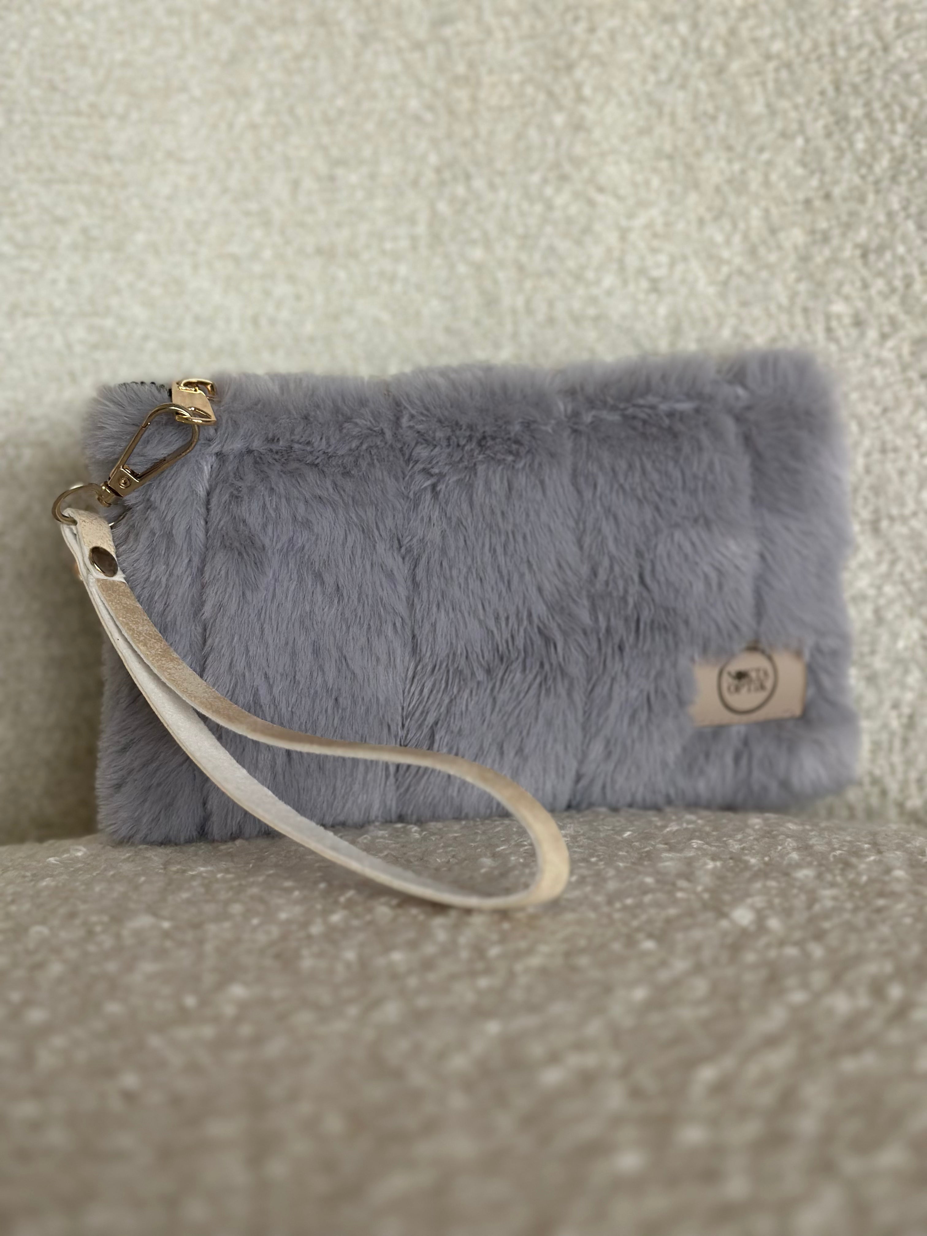 Soft Touch Plush Glasses and Travel Case | Grey